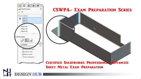 cswpa sheet metal certification sample exam part 1|solidworks sheet metal sample exam.